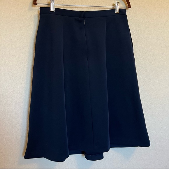 Ivanka Trump Navy Blue Full Knee Length Skirt - Size 6 (EUC) - Picture 6 of 8